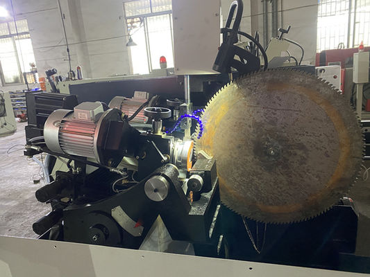 पूर्ण स्वचालित सीएनसी डबल पीस सिर साइड कोण गियर देखा ब्लेड पीस मशीन LDX-028A