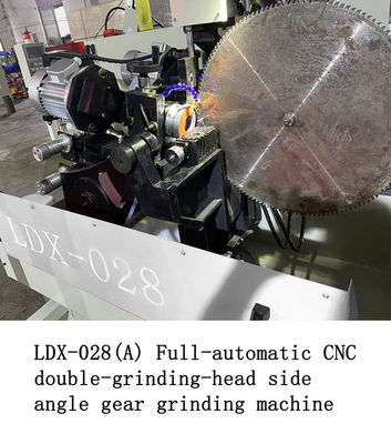 LDX-028A पूर्ण सर्वो सीएनसी डबल पीस सिर साइड टीसीटी देखा ब्लेड पीस मशीन