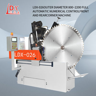 LDX-026A निर्माता अनुकूलित बड़े सर्वो स्विंग कोण परिपत्र देखा ब्लेड पीसने की मशीन