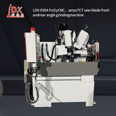 LDX-026A गुआंग्डोंग स्वचालित परिपत्र देखा ब्लेड पहले और बाद कोण पीसने की मशीन फैक्टरी थोक