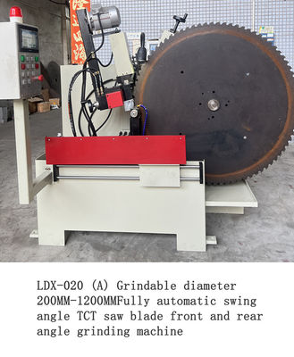 LDX-020A फैक्टरी प्रत्यक्ष स्वचालित देखा ब्लेड फ्रंट और रियर कोण तेज मशीन