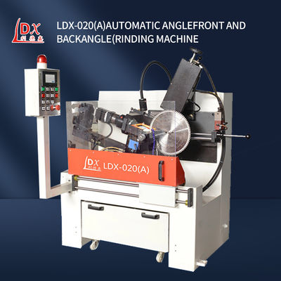 LDX-020A स्वचालित लकड़ी के काम के लिए देखा ब्लेड सामने और पीछे कोण पीसने की मशीन