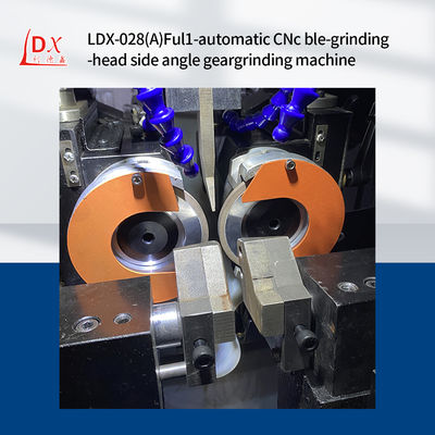 LDX-028A सर्वो सेट उपकरण सीएनसी परिपत्र देखा ब्लेड डबल पीस सिर साइड कोण गियर पीस मशीन