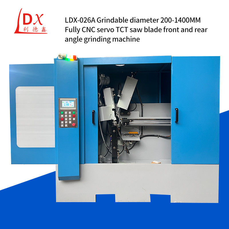 टीसीटी परिपत्र देखा ब्लेड सामने और पीछे कोण पूर्ण सीएनसी पीस मशीन LDX-026A