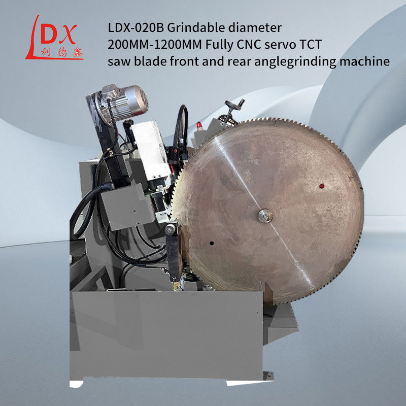 LDX-020B कस्टम वुडवर्किंग TCT सर्कुलर देखा ब्लेड फ्रंट एंड रियर एंगल ग्राइंडिंग मशीन