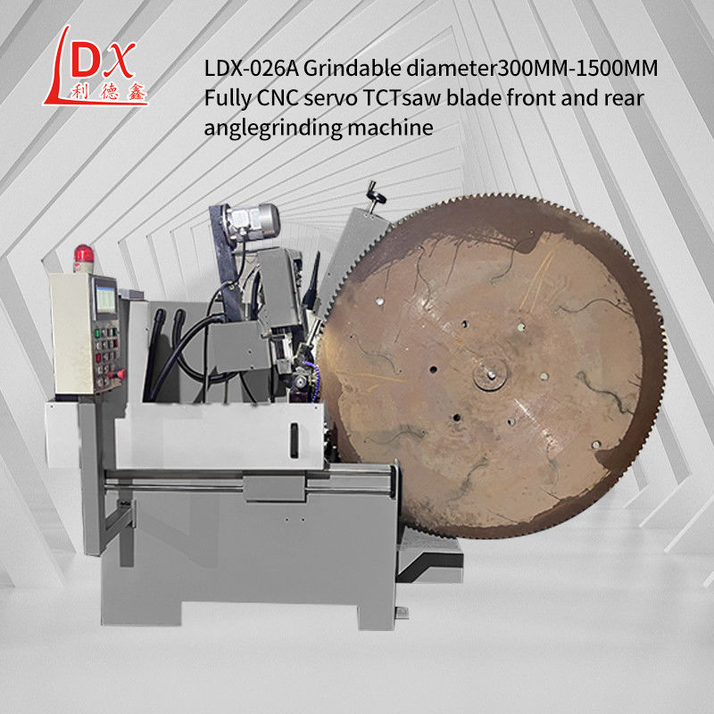 LDX-026A पीसने व्यास 250-1500MM पूर्ण सीएनसी सर्वो फीड परिपत्र देखा ब्लेड पीसने की मशीन