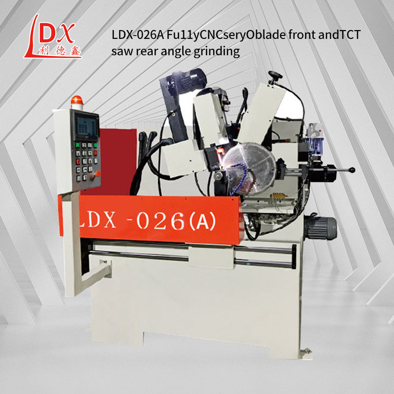 LDX-026A पूर्ण सीएनसी परिपत्र देखा ब्लेड फ्रंट और रियर एंगल ग्राइंडिंग मशीन निर्माता