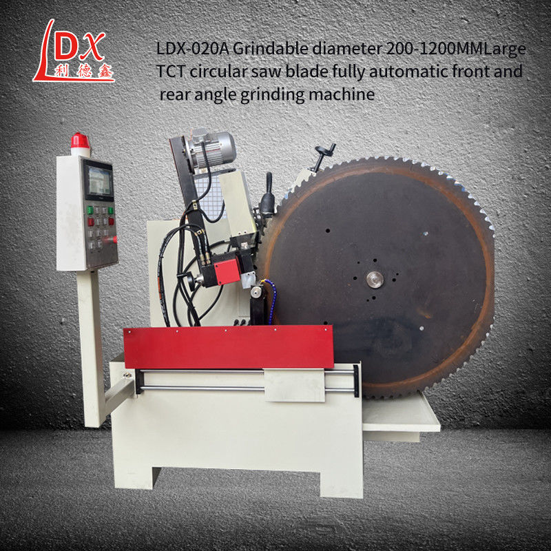LDX-020A 200MM-1000MM व्यास TCT परिपत्र देखा ब्लेड सामने और पीछे कोण गियर पीसने की मशीन