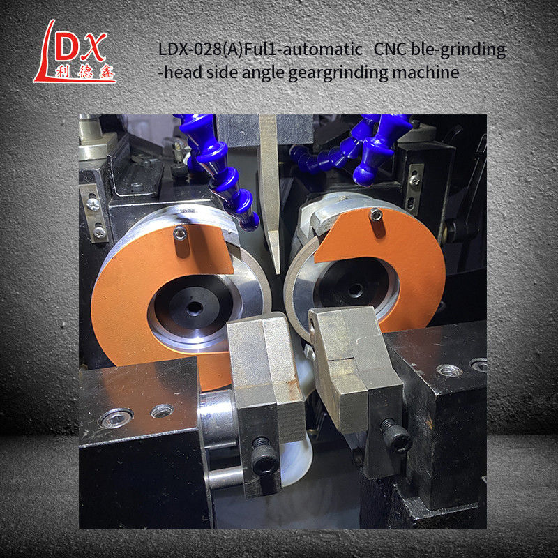 LDX-028A पूर्ण सीएनसी डबल पीस सिर परिपत्र देखा ब्लेड साइड कोण तेज मशीन