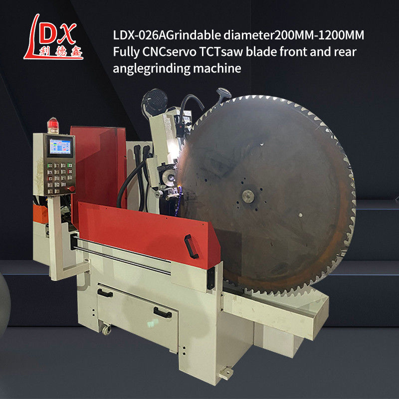 LDX-026A सर्वो फ़ीड पूर्ण सीएनसी परिपत्र देखा ब्लेड सामने और पीछे कोण तेज मशीन
