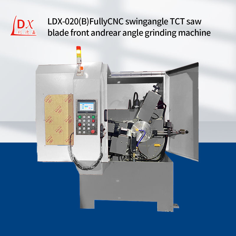 LDX-020B पूर्ण सीएनसी परिपत्र देखा ब्लेड फ्रंट और रियर एंगल ग्राइंडिंग मशीन फैक्टरी थोक