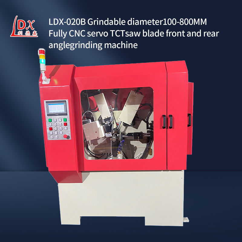 LDX-020B सर्वो फीड पूर्ण सीएनसी देखा ब्लेड फ्रंट और रियर एंगल ग्राइंडिंग मशीन